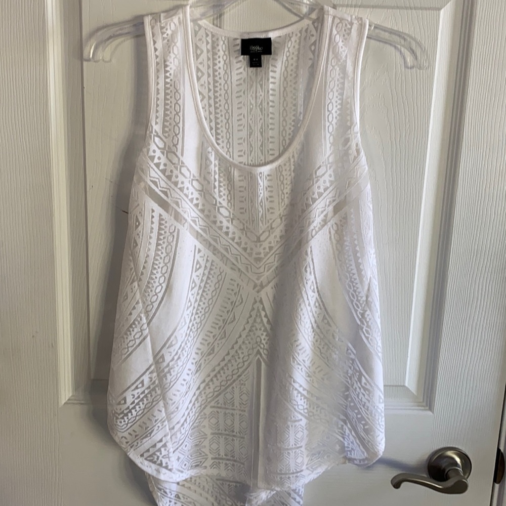 Mossimo white high low swing tank M